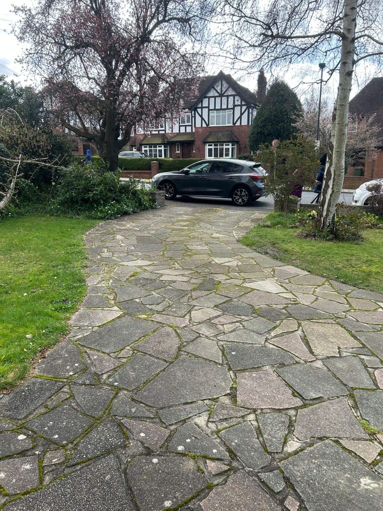 before front entrance cleaning