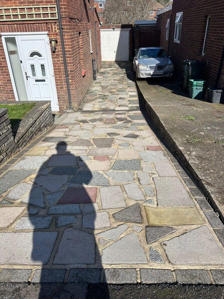 front driveway cleaned