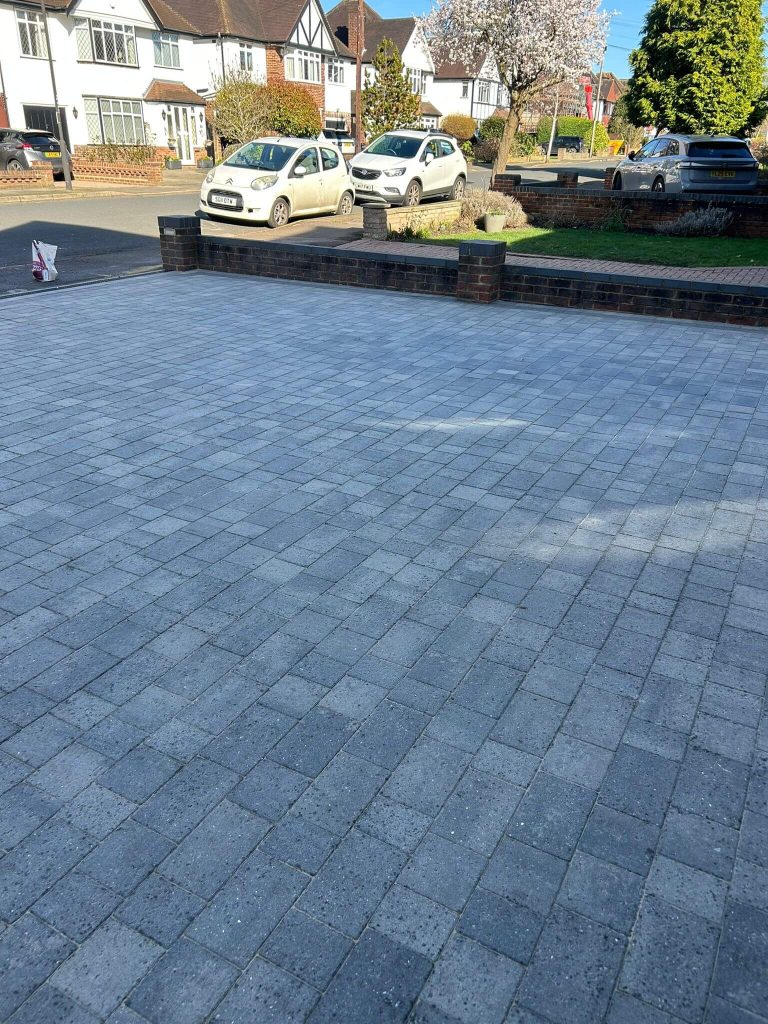 front driveway cleaned and power washed