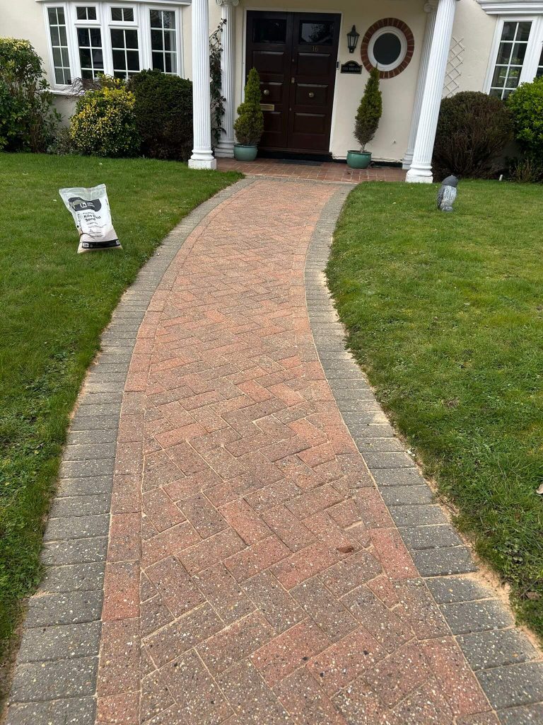 pathway to house cleaned