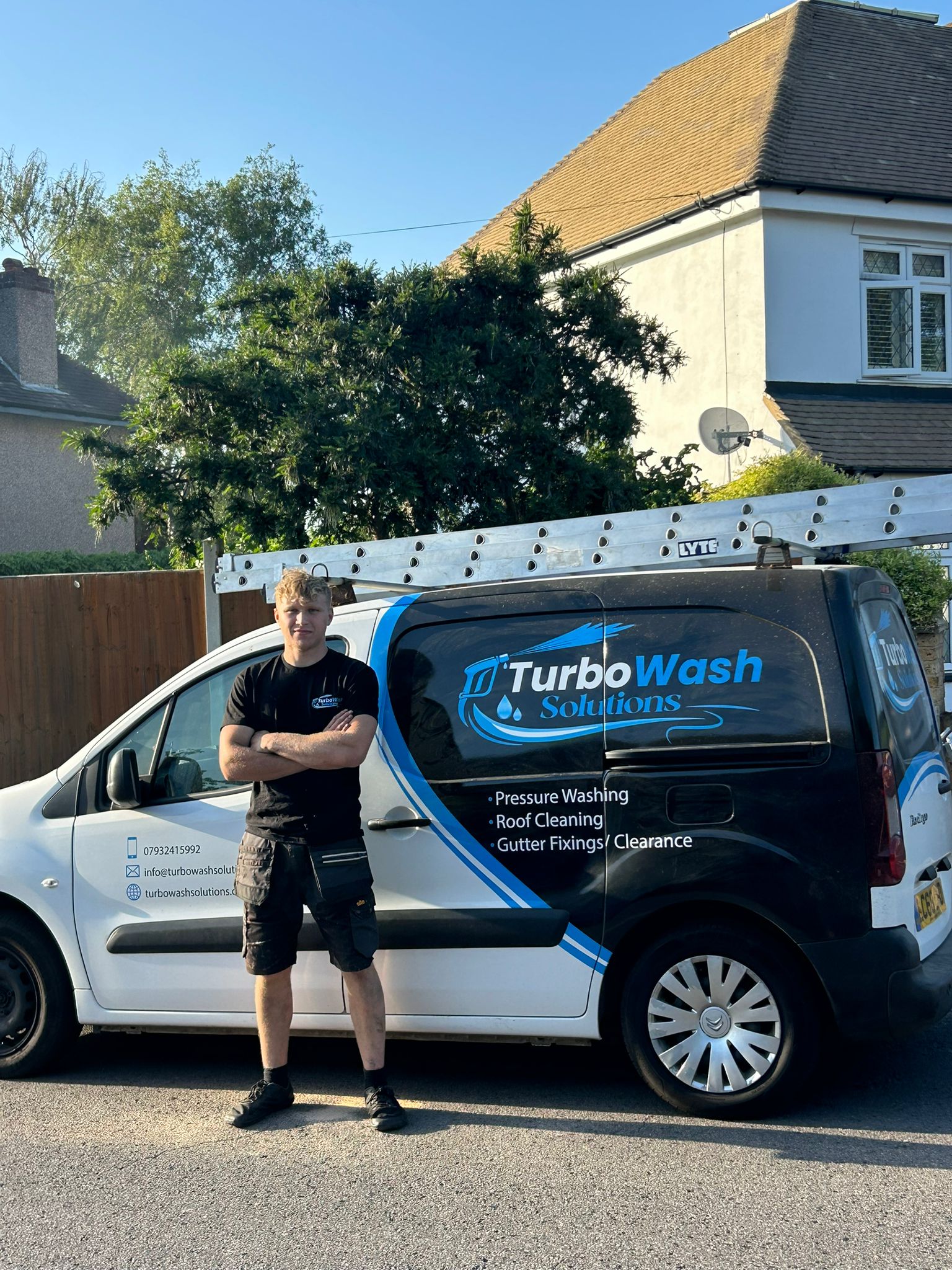 Jayden the owner and his van